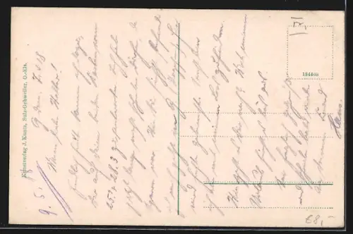 AK Gebweiler, Strassenpartie mit Kindern