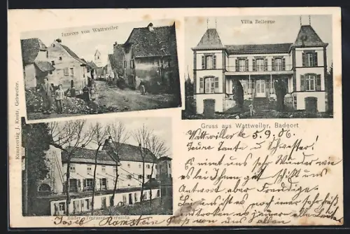 AK Wattweiler, Bäder, Villa Bellevue