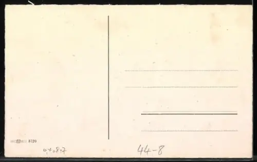 AK Kleines Paar auf Wanderschaft mit Teddybär, der in Pfütze springt