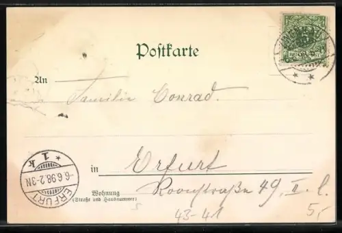 AK Leipzig, Petersstrasse während der Messe