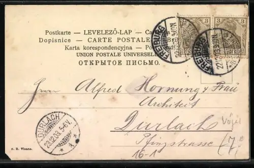 AK Storch mit Regenschirm und Kinder die unter einem riesigen Schirm sitzen, Fotomontage