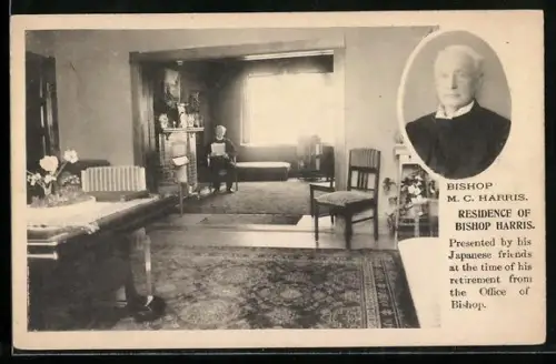 AK Bishop M. C. Harris in his Residence, Portrait