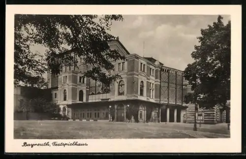 AK Bayreuth, Festspielhaus, Panorama