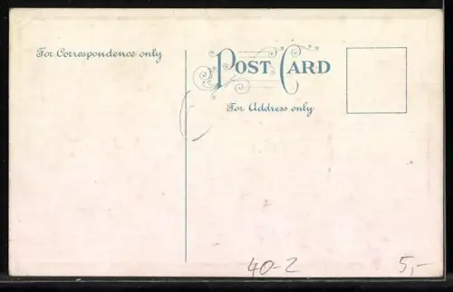 AK Just now we are renovating, Alte Jungfern vor dem Toilettenspiegel