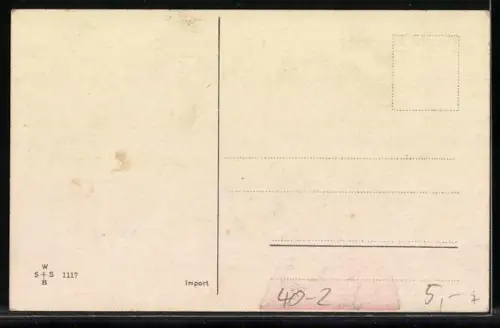 AK Weibliches Klatschmaul mit Maulkorb, frauenfeindlicher Humor, Neujahrsgruss