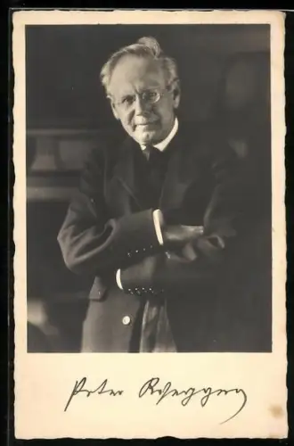 AK Peter Rosegger, Portrait mit verschränkten Armen