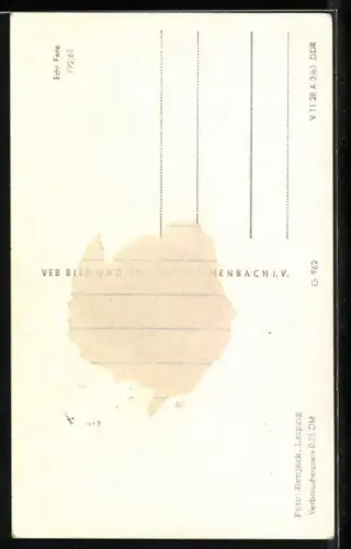 AK Musikerin Helga Brauer lächelnd im Porträt, Autograph