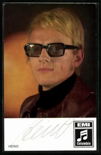 AK Musiker Heino im Porträt, Autograph