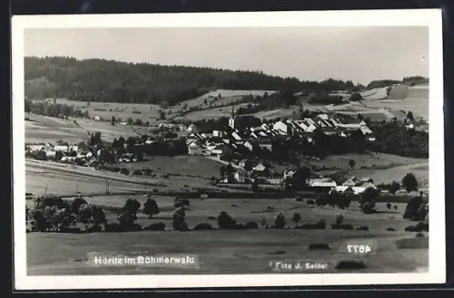 AK Höritz im Böhmerwald, Blick auf den Ort