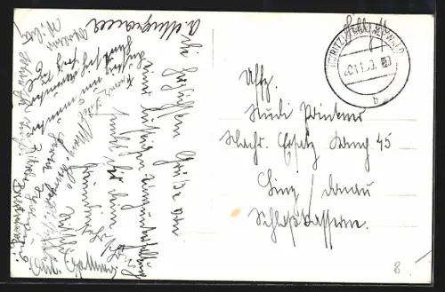 AK Höritz im Böhmerwald, Blick auf den Ort