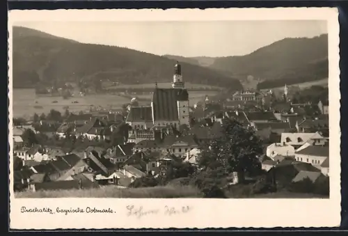 AK Prachatitz /bayerische Ostmark, Blick zur Kirche