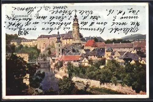 AK Krumau / Cesky Krumlov, Ortsansicht