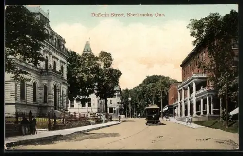AK Sherbrooke /Que., Dufferin Street, Strassenbahn