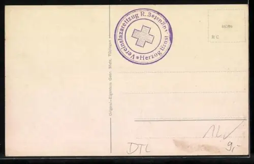 AK Achalm, Ortsansicht mit Strassenbahn