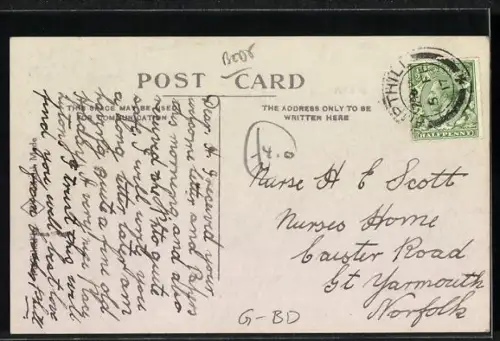 AK Luton, Park Square, Strassenbahn