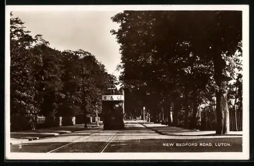 AK Luton, New Bedford Road, Strassenbahn