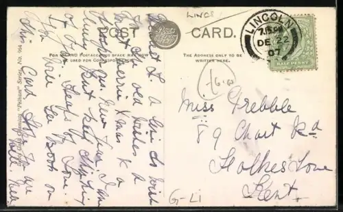 AK Grimsby, Cleethorpe Road, Strassenbahn