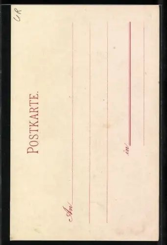 Lithographie Soldat und Matrose geben Kranz und Blumen zu einem Denkmal