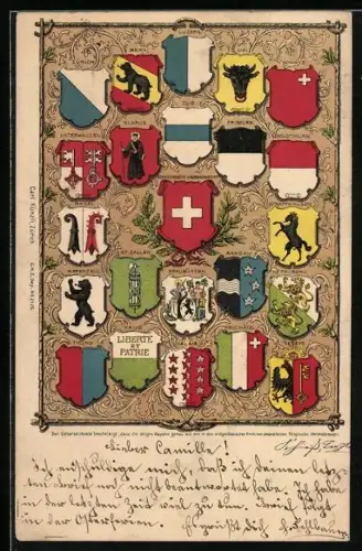 AK St. Gallen, Wappen der Kantone