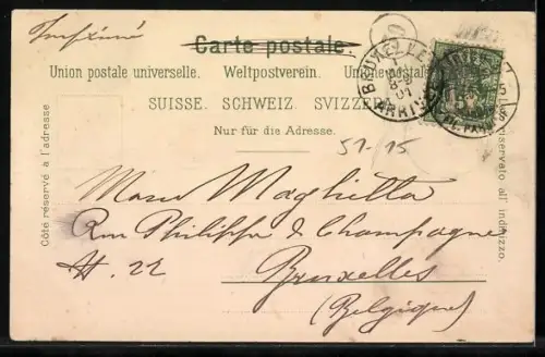 AK Schweiz, Landkarte, Kantone mit Wappen