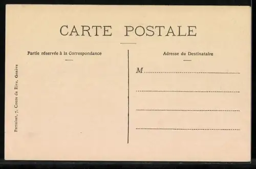 AK Genève, Revolution de Genève 1846, Cornavin le 8 au martin