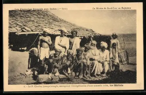 AK Rajputana, Les Capucins francais aux Indes, La Mission du Sacré-Coeur, Le P. Charles, presqu`aveugle...., Missionare