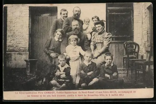 AK Bruxelles-Ville, Le Révérendissime Pére Cambier, Préfet Apostolique du Haut-Kasai, Missionar