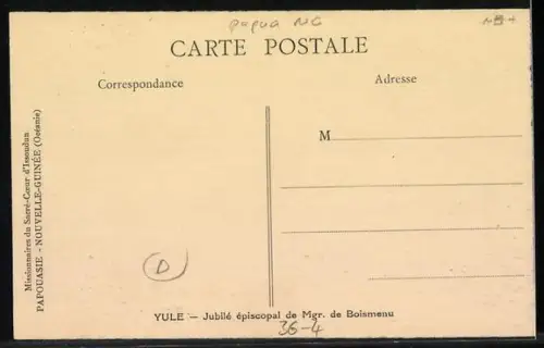 AK Yule / Papua-Neuguinea, Jubilé épiscopal de Mgr. de Boismenu, Missionare und Einheimische