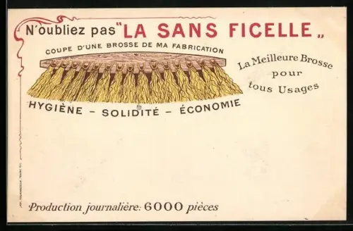 AK La Sans Ficelle, La Meilleure Brosse pour tous Usages, Reklame