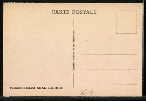 AK Congo, Missions de Scheut, Le chrétiens souhaitent la bienvenue à Mgr. De Boeck