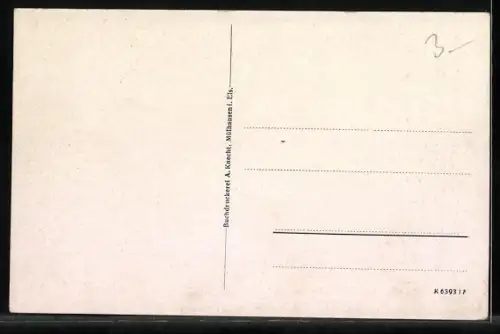 AK Mülhausen i. Els., Eingang zur Stadt