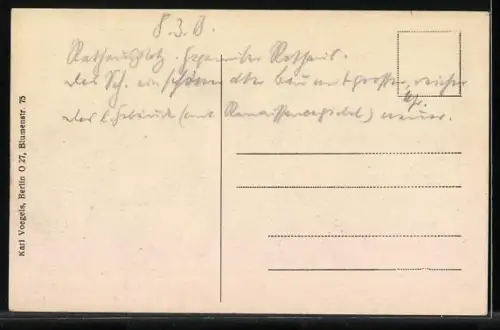 AK Riga, Das Schwarzhäupterhaus mit Passanten