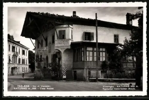 AK Naturns, Gasthaus Schwarzer Adler von Alois Bachmann