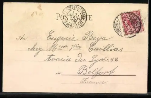 Lithographie Thann, Thann en 1600