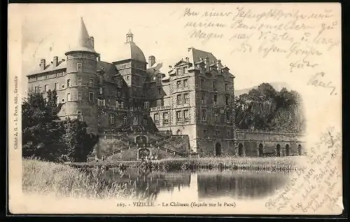 AK Vizille, Le Chateau, facade sur le parc