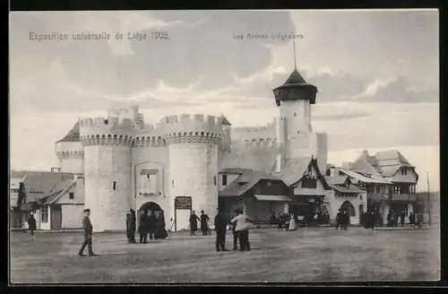 AK Liege, Exposition Universelle de Liege 1905, Les Arenes Liegeoises