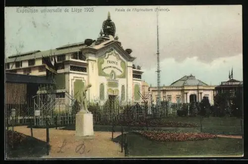 AK Liége, Exposition Universelle 1905, Palais de l`Agriculture