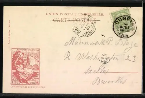 AK Liége, Exposition Universelle 1905, Palais de l`Agriculture