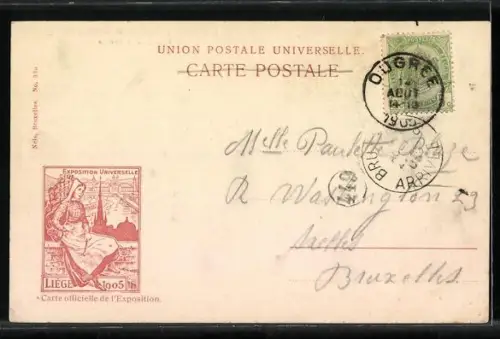 AK Liége, Exposition universelle 1905, Paysage à la Boverie