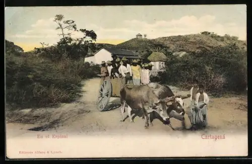 AK Cartagena, En el Espinal, Rindergespann, Leute