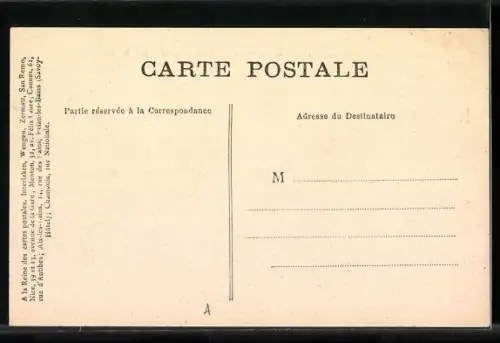 AK Chamonix, Monument de Saussure et le Mont-Blanc