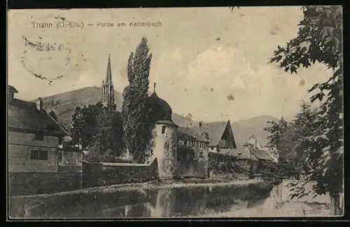 AK Thann, Partie am Kattenbach, au bord de la rivière