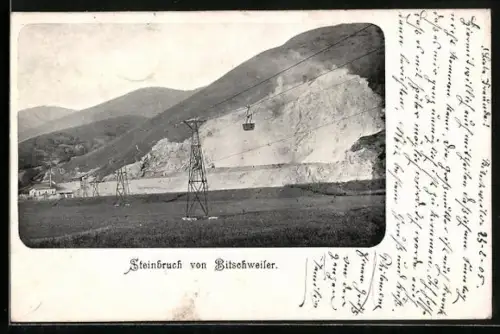 AK Bitschweiler, Blick zum Steinbruch