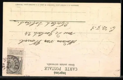 Präge-Lithographie Antwerpen, Provinz Antwerpen, Wappen