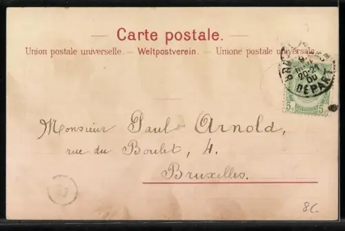 Lithographie Schweizer Briefmarken, Edelweiss