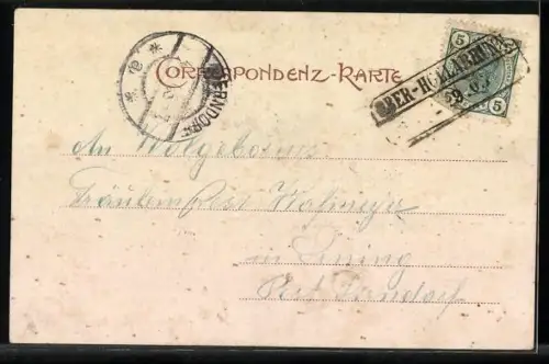 AK Oberhollabrunn, Hauptplatz und Bahnstrasse