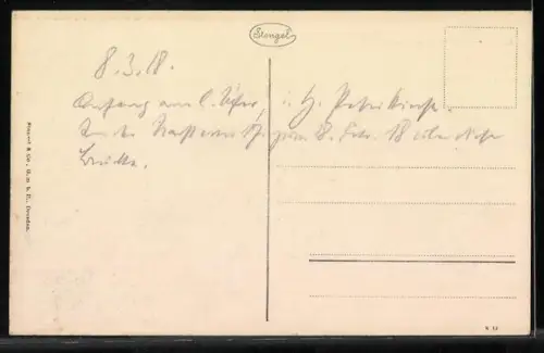 AK Riga, Blick auf die Eisenbahnbrücke