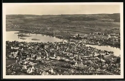 AK Stein a. Rh., Teilansicht von der Burg Hohenklingen aus