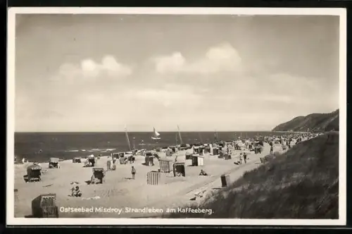 AK Misdroy, Strandleben am Kaffeeberg