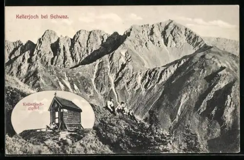 AK Schwaz, Kapelle auf dem Kellerjochgipfel
